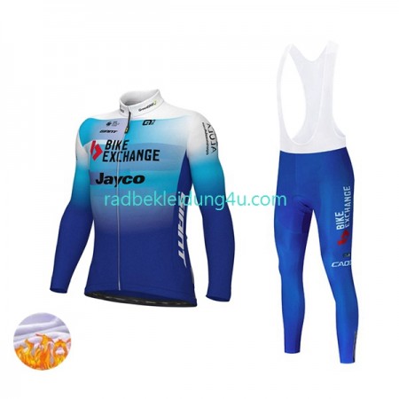 Trägerhose Lange Winter Thermal Fleece 2022 Team BikeExchange-Jayco N003